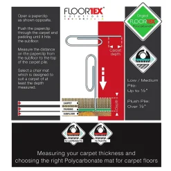 Chair Mats*Floortex 9Mat Carpet Gaming Chair Mat, 38