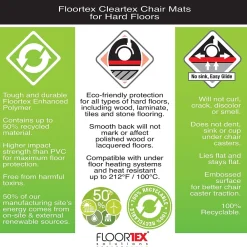 Chair Mats*Floortex Revolutionmat Hard Floor Chair Mat, 48