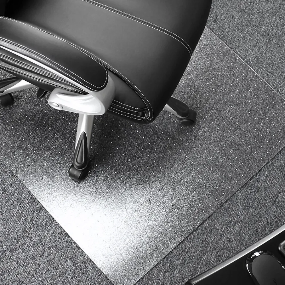 Chair Mats*Floortex Valuemat Plus Chair Mat, 48" x 60", Designed for Low-Pile Carpet, Clear Polycarbonate (FR1115020ER)