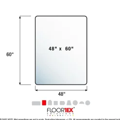 Chair Mats*Floortex Valuemat Plus Hard Floor Chair Mat, 48