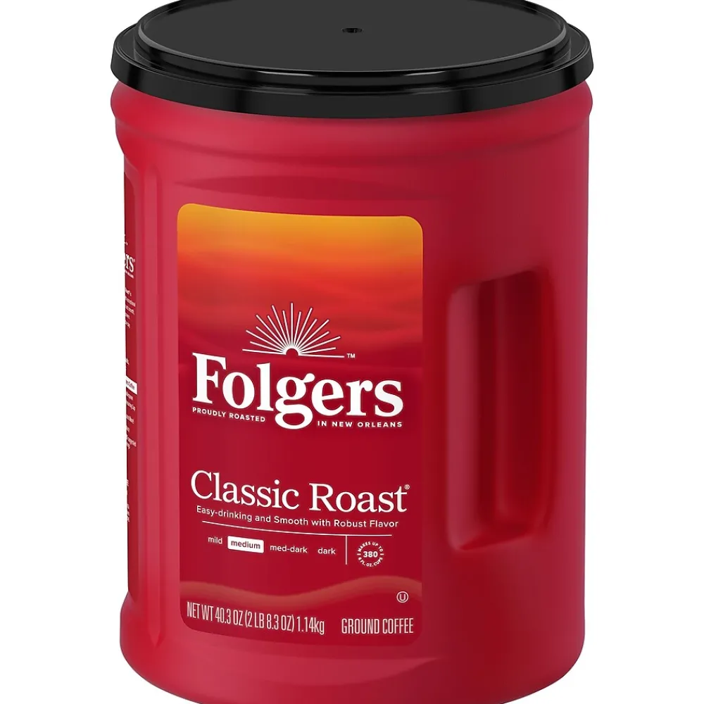 Folgers Classic Roast Ground Coffee, Medium Roast, 40.3 oz. (2550000529C/2550030420)