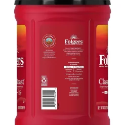 Folgers Classic Roast Ground Coffee, Medium Roast, 40.3 oz. (2550000529C/2550030420)