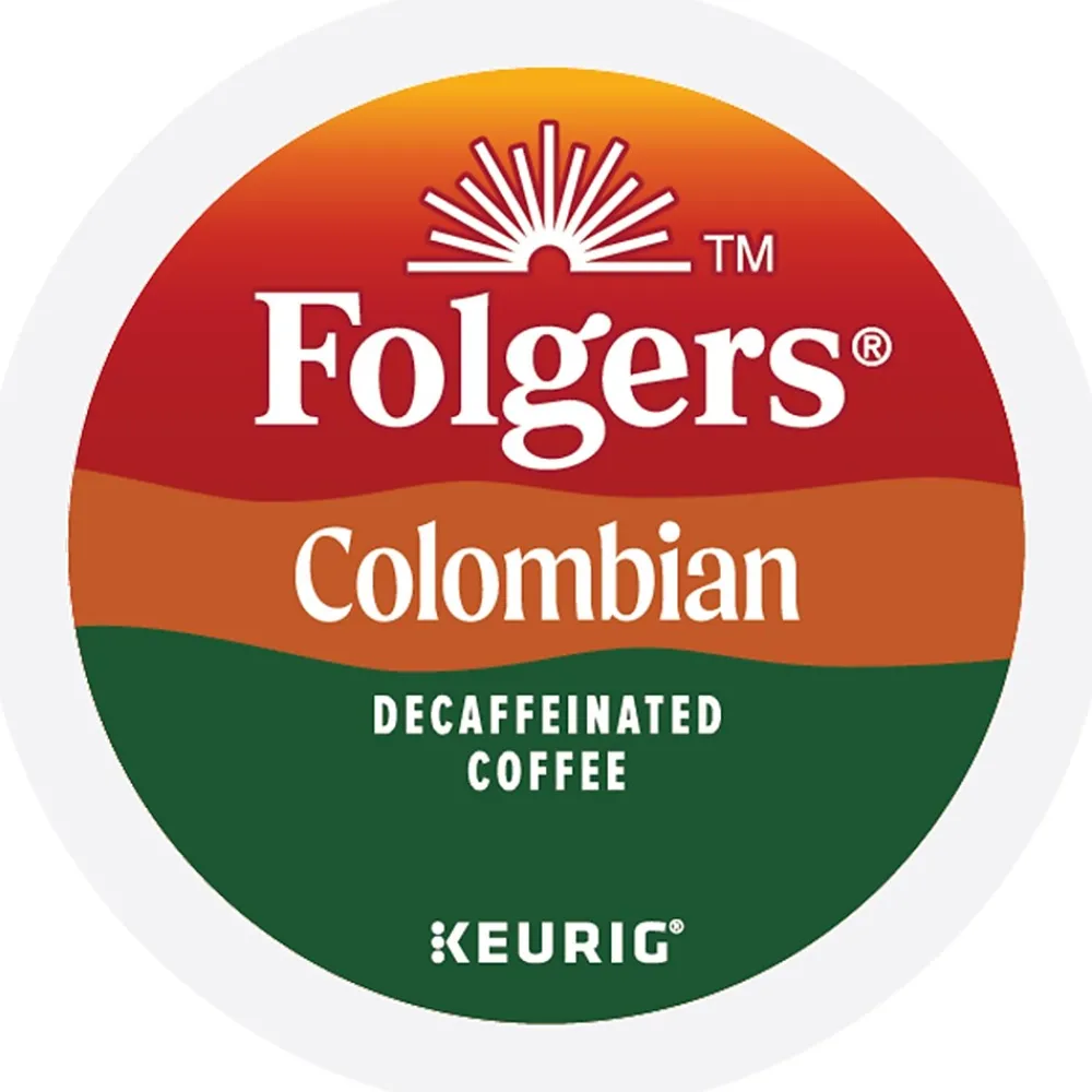 Folgers Colombian Decaf Coffee Keurig® K-Cup® Pods, Medium Roast, 24/Box (5000053359)