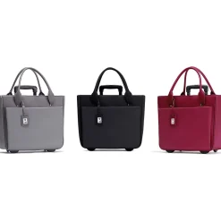Florence Faux Leather Tote Bag, Burgundy (FLORLRT-02)<Francine Collection Sale