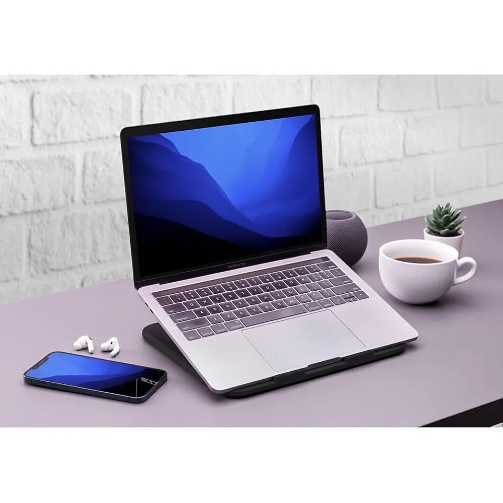 Elevate 10.94" x 10" Plastic Laptop Stand, (F101-ELBLK)<Function101