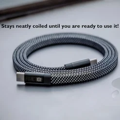 NEAT CABLE Magnetic USB-C Charging Cable, 4.9 ft., Black (F101-LCBL5)<Function101 Outlet