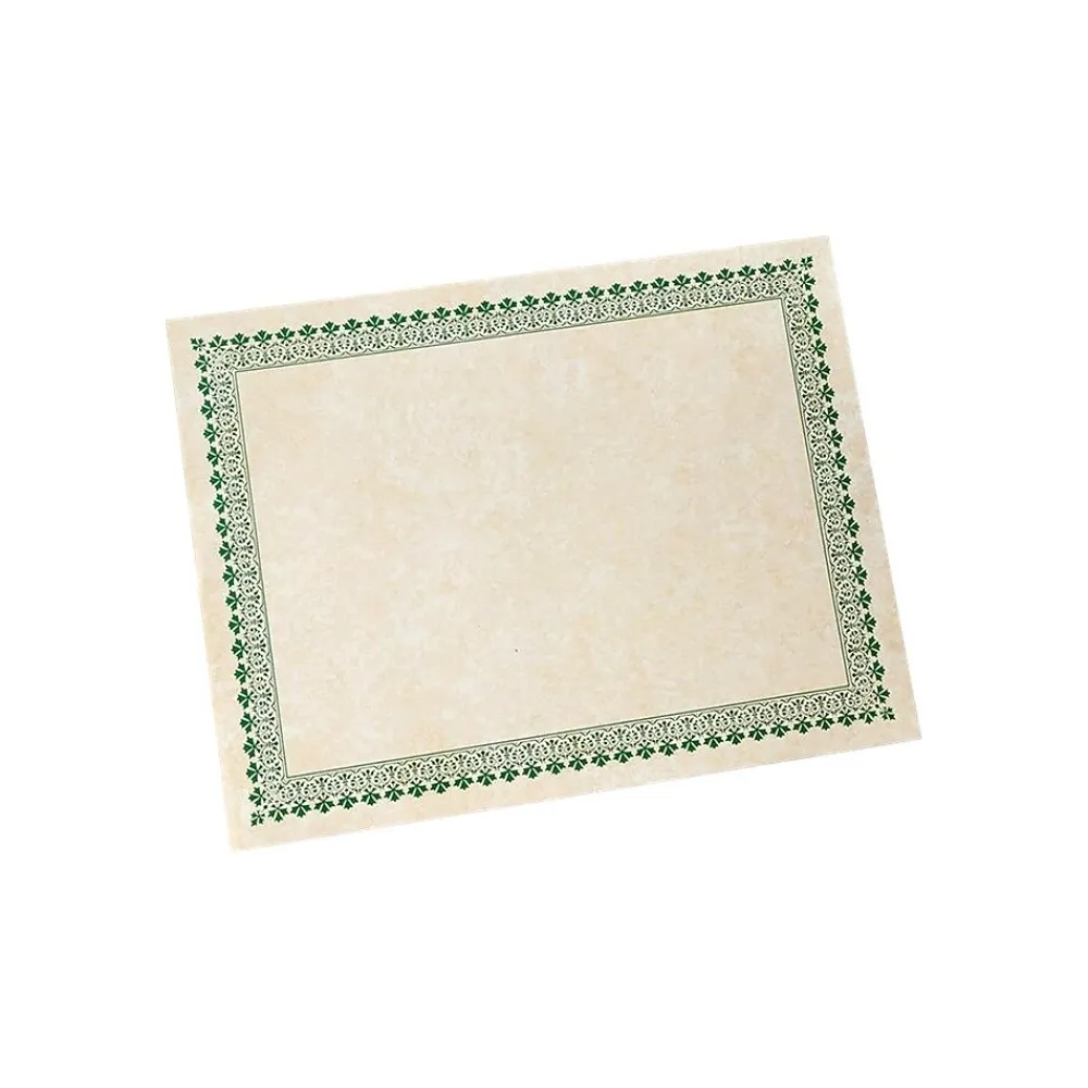 Awards & Certificates*Gartner Studios Certificates, 8.5" x 11", Green Border/Ivory, 100/ Pack (35593)
