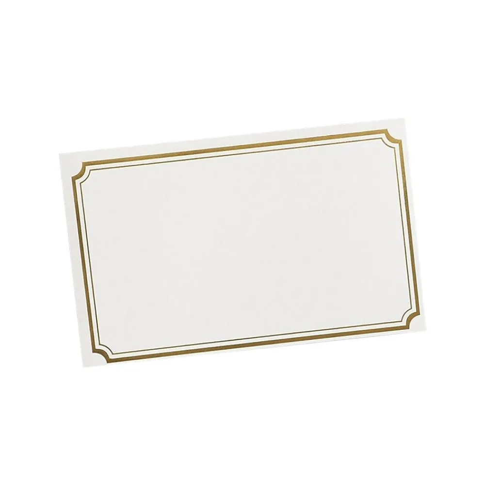 Awards & Certificates*Gartner Studios Certificates, 5" x 8", Gold/White, 10/Pack(73871)