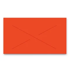 Labels|Garvey ® Blank Label, Fluorescent Red, 12 mm x 22 mm, 11,000 Labels/Sleeve (GX2212)