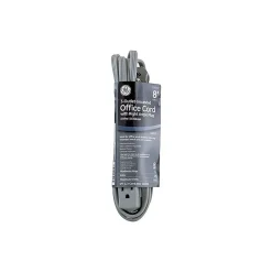 GE 3 Outlet Power Strip, Gray (50552/43027)