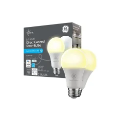 GE Cync Wi-Fi 60W Equivalent A19 LED Smart Light Bulb Soft White, 2/Pack (93128963)
