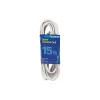 GE Polarized 15' Extension Cord, 3-Outlet, White (51962)