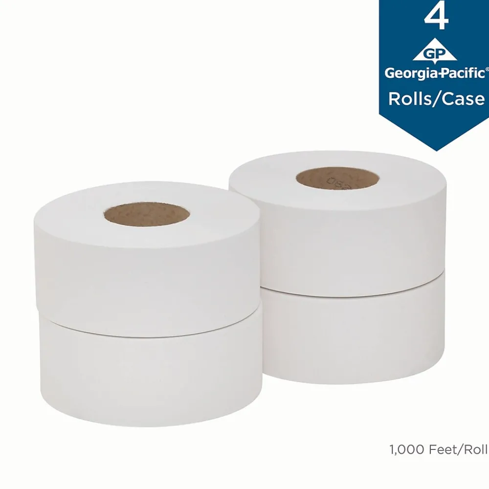 Professional Series Jumbo Jr. Toilet Paper, 2-Ply, White, 1000 ft./Roll, 4 Rolls/Carton (2172114)<Georgia-Pacific Best