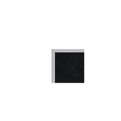Bulletin*Ghent 4' H x 6' W Recycled Bulletin Board with Aluminum Frame, Black (ATR46-BK)
