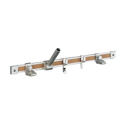 Bulletin*Ghent Aluminum Maprail with Cork Posting Strip, 1" x 6" (GH-MR61)