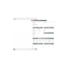 Dry Erase*Ghent Changeable Patient Room Glass Dry-Erase Whiteboard, 24"H x 18"W (GRPHMYRNFM11P-18-12V)