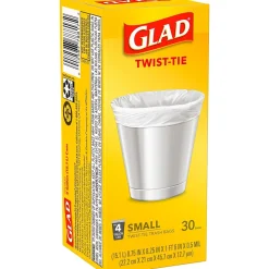 4 Gallon Kitchen Trash Bags, 30/Box (78817)<Glad New