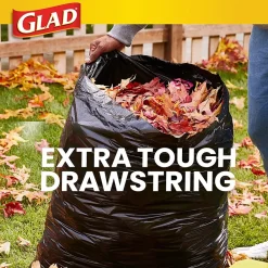 30 Gallon Large Drawstring Trash Bags, 90/Box (78952)<Glad Discount