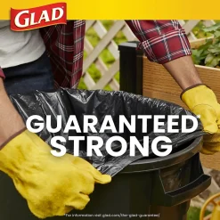 39 Gallon Lawn & Leaf Bags, Black, 12 Bags/Box (70028)<Glad