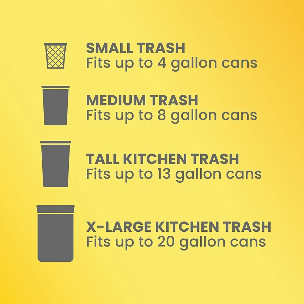 ForceFlex Tall Kitchen Drawstring Trash Bags, 13 Gallon, Gain Lavender with Febreze Freshness, 80 Count (78533)<Glad Outlet