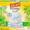 ForceFlex Tall Kitchen Drawstring Trash Bags, 13 Gallon, White, Gain Original scent, 80/Box (78750)<Glad Online