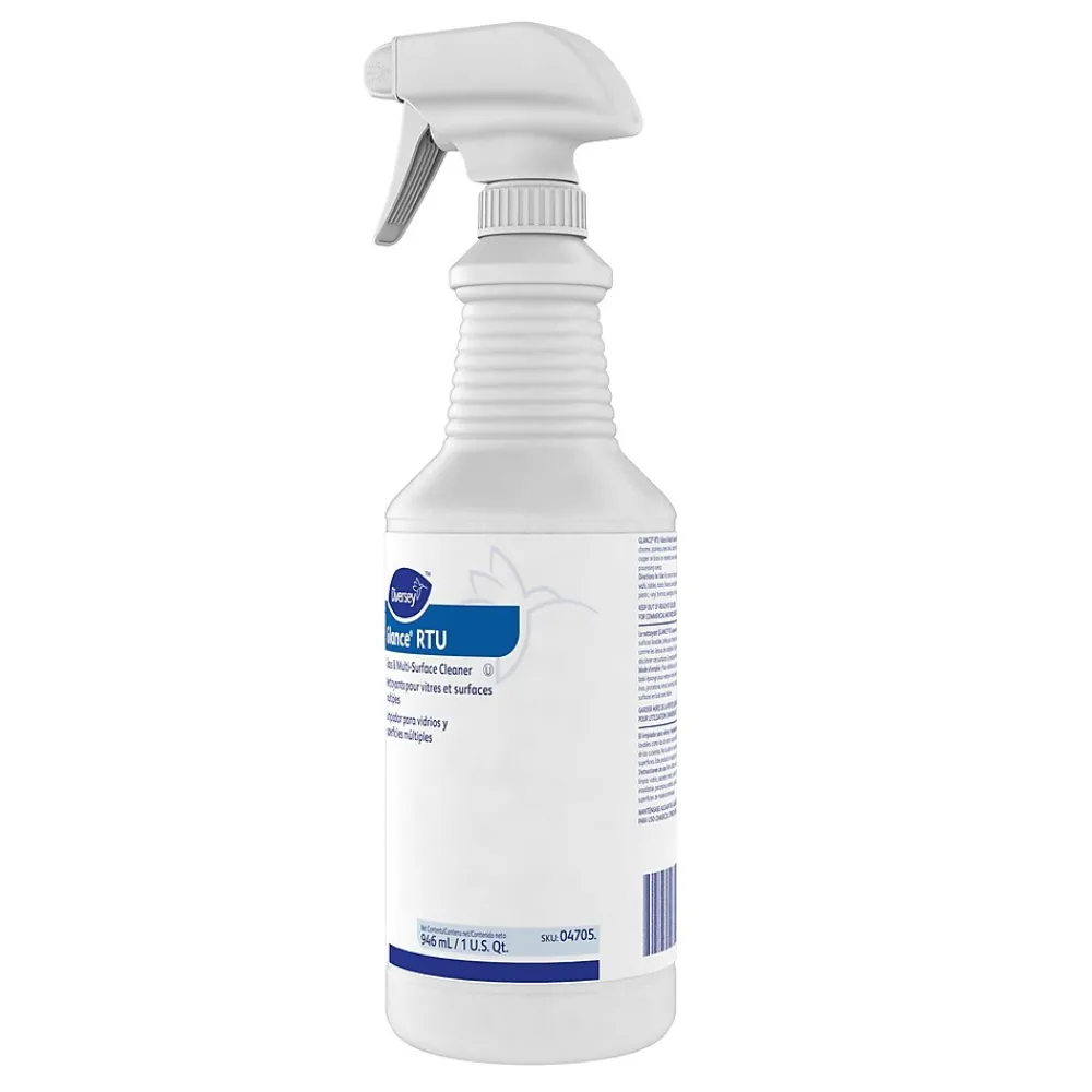 RTU Glass and Multi-Surface Cleaner, Ammonia, 12/Carton (04705)<Glance New