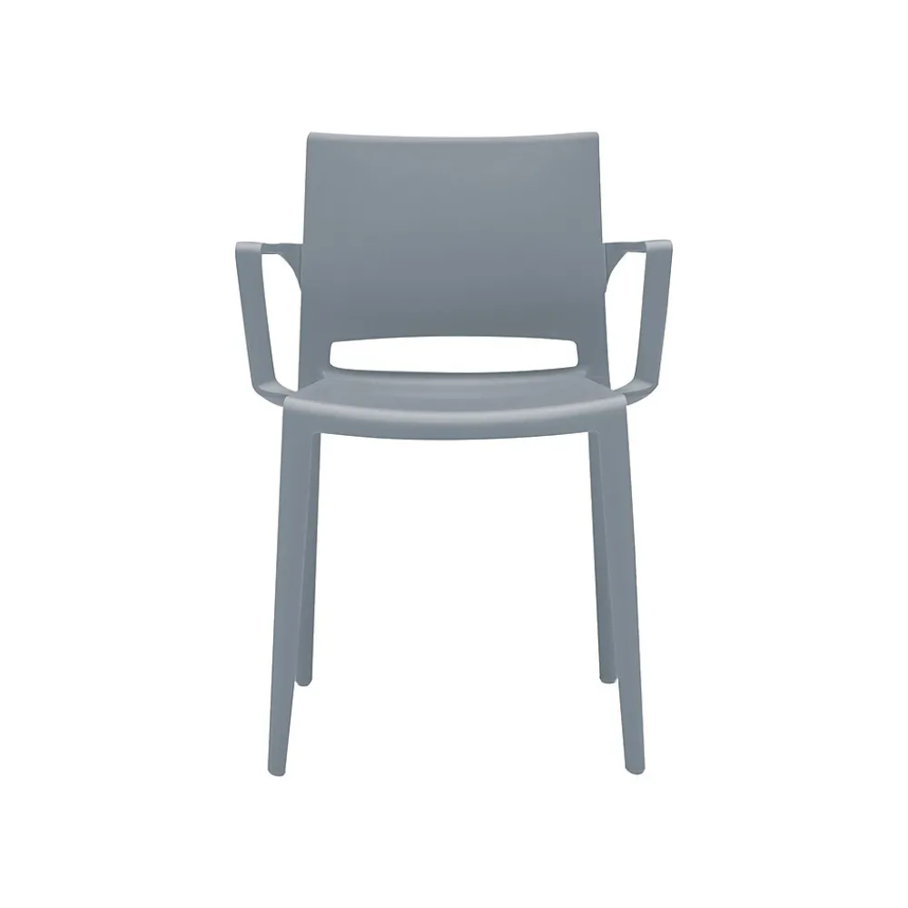 Folding & Stacking*Global Bakhita Polypropylene Banquet/Reception Chair, Char, 4/Carton (6750CHA)