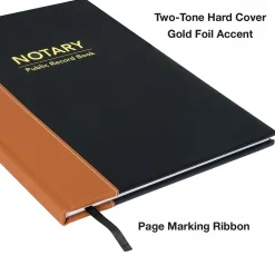 Accounting & Record Journals*Global Printed Products Notary Public Record Book, 8.5
