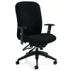 Office Chairs*Global Truform Quilt Fabric Heavy Duty High Back Multi-Tilter Chair, Charcoal Gray