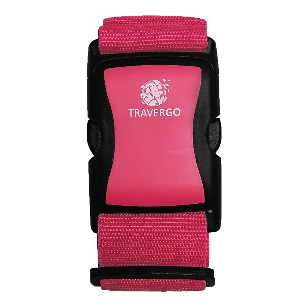 Travergo Nylon Luggage Strap, Pink (TR1200PK)<GoGreen Power New