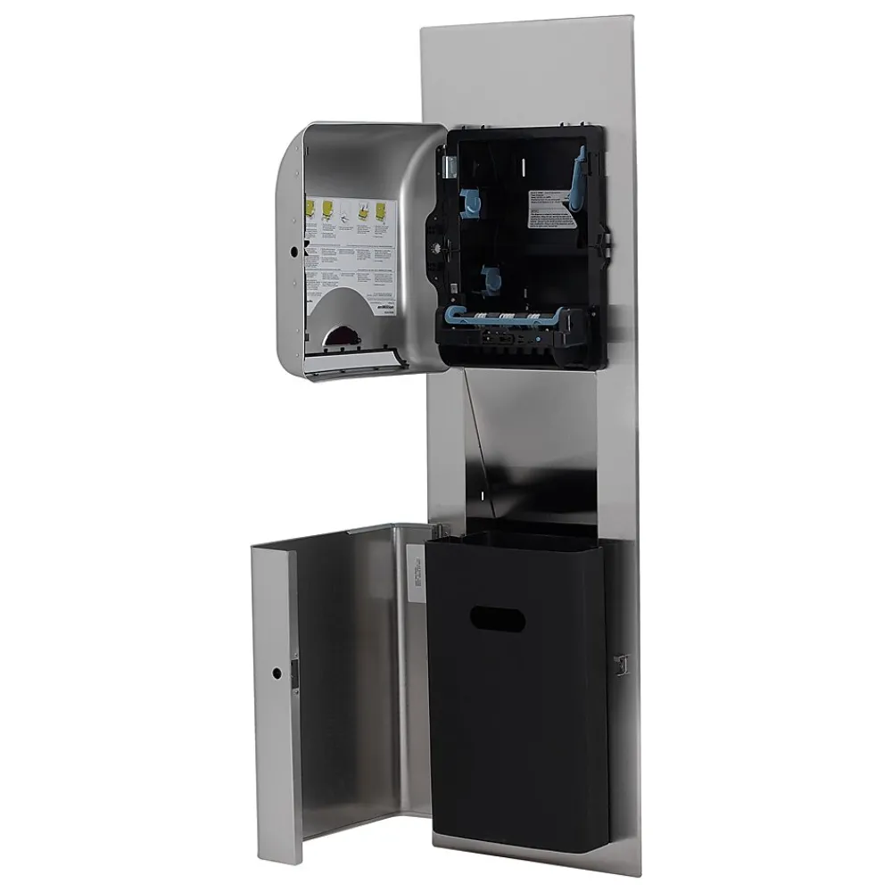GP PRO™ Recessed California Building Code Compliant Trash Receptacle for 12" Cavaties, Stainless (59453)<enmotion