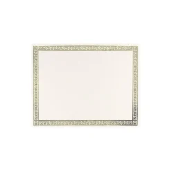 Awards & Certificates*Great Papers Channel Border Foil Certificates, 8.5" x 11", Beige/Gold, 15/Pack (963007)