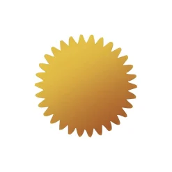 Awards & Certificates*Great Papers ! Gold Foil Value Certificate Seals, 100/Pack (949351)