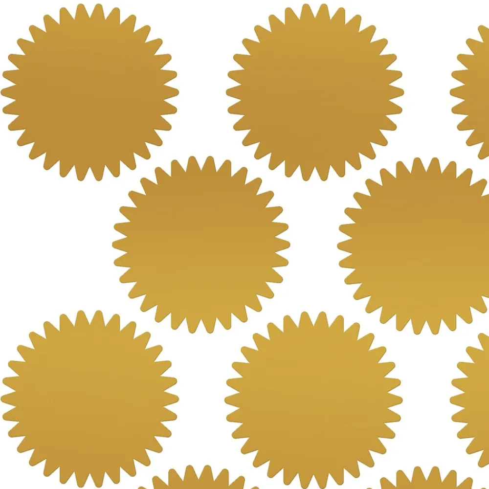 Awards & Certificates*Great Papers ! Gold Foil Value Certificate Seals, 100/Pack (949351)