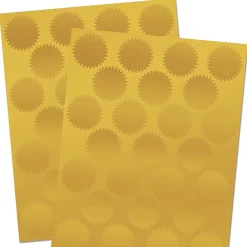 Awards & Certificates*Great Papers ! Gold Foil Value Certificate Seals, 100/Pack (949351)