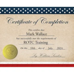 Awards & Certificates*Great Papers Patriotic Completion Certificates, 8.5