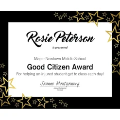 Awards & Certificates*Great Papers Star Search Certificates, 8.5