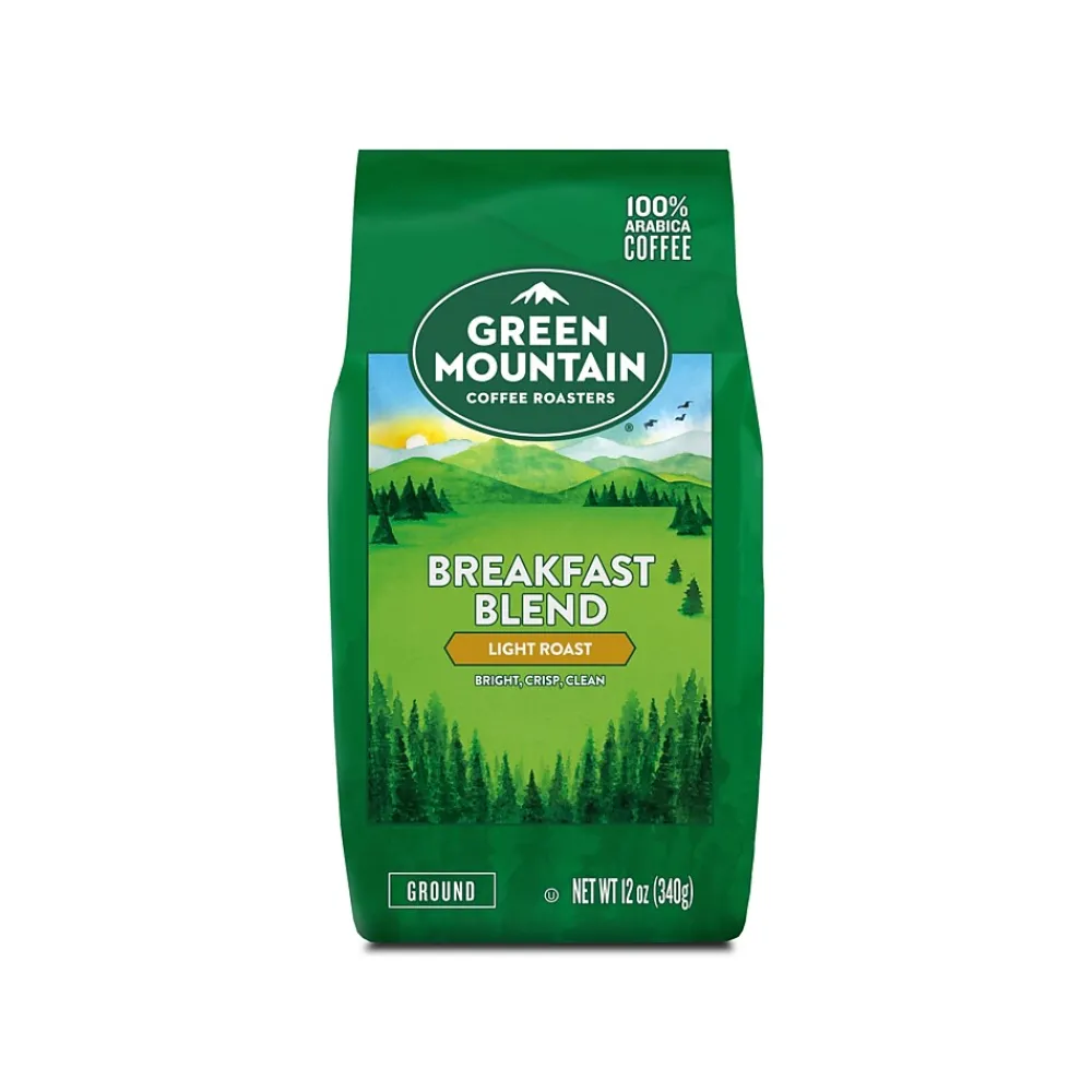 Green Mountain Breakfast Blend Ground Coffee, Light Roast, 12 oz. (38520)