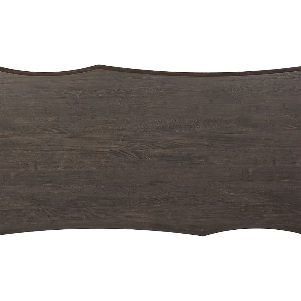 Computer Desks*Gry Mattr Capsule 65"W Live Edge Computer Desk, Black Walnut (GMCC-00843)