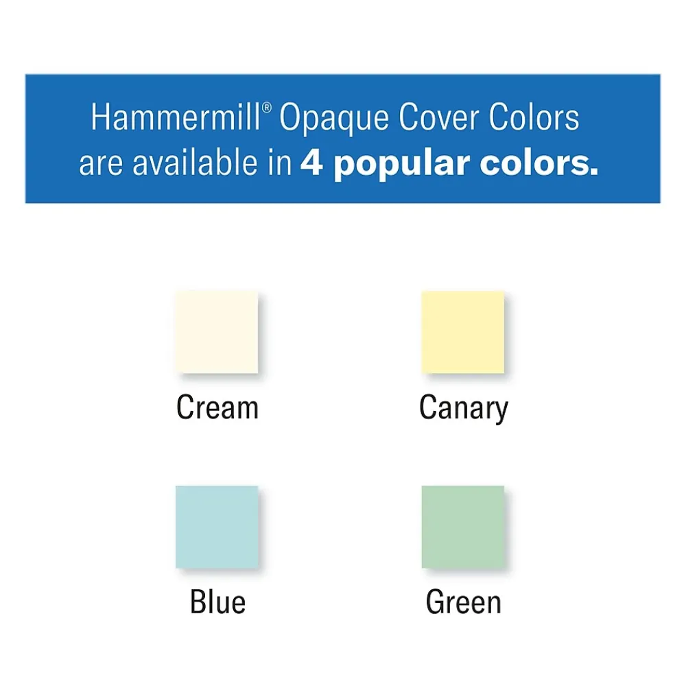 Multipurpose Paper*Hammermill 8.5" x 11" Multipurpose Paper, 65 lbs., Cream, 250 Sheets/Ream, 2 Reams/Pack (400540)