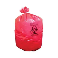 Heritage 44 Gal. Biohazard Liners, Red, 50"L x 37"W, 75/Carton (A7450ZR)<Heritage Bag Online