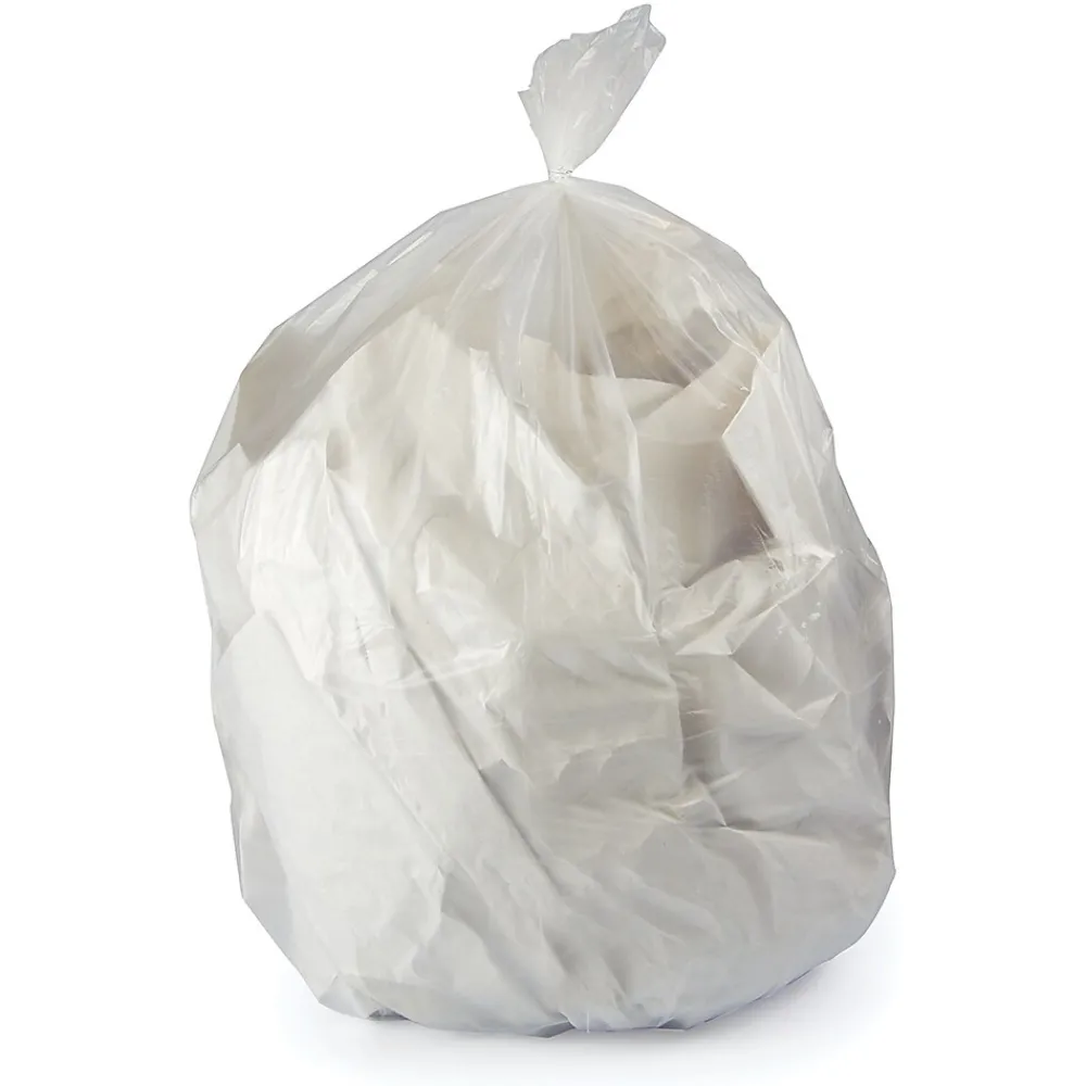 Heritage 12-16 Gallon Industrial Trash Bag, 24" x 32", Low Density, 0.5 Mil, Clear (H4832MC R01)<Heritage Bag Outlet