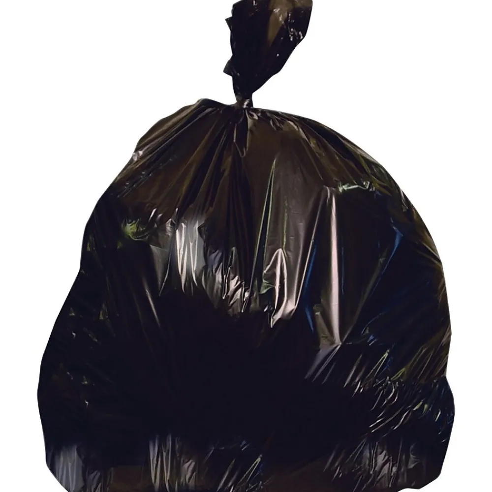 Heritage AccuFit 32 Gallon Industrial Trash Bag, 33" x 44", Low Density, 1.3 Mil, Black, 5 Rolls (H6644PK R01)<Heritage Bag Sale
