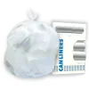 Heritage AccuFit 55 Gallon Industrial Trash Bag, 40" x 53", Low Density, 0.9 Mil, Clear (H8053TC R01)<Heritage Bag Discount