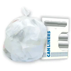 Heritage AccuFit 55 Gallon Industrial Trash Bag, 40" x 53", Low Density, 0.9 Mil, Clear (H8053TC R01)<Heritage Bag Discount