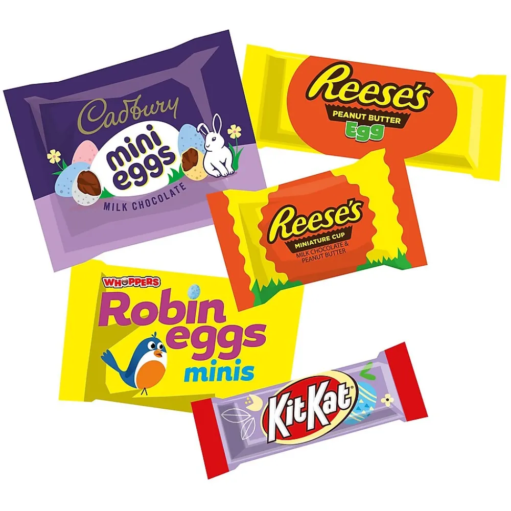 Hershey's Hershey Assorted Flavored, Easter Candy Variety Bag, 32.3 oz (75 Pieces)