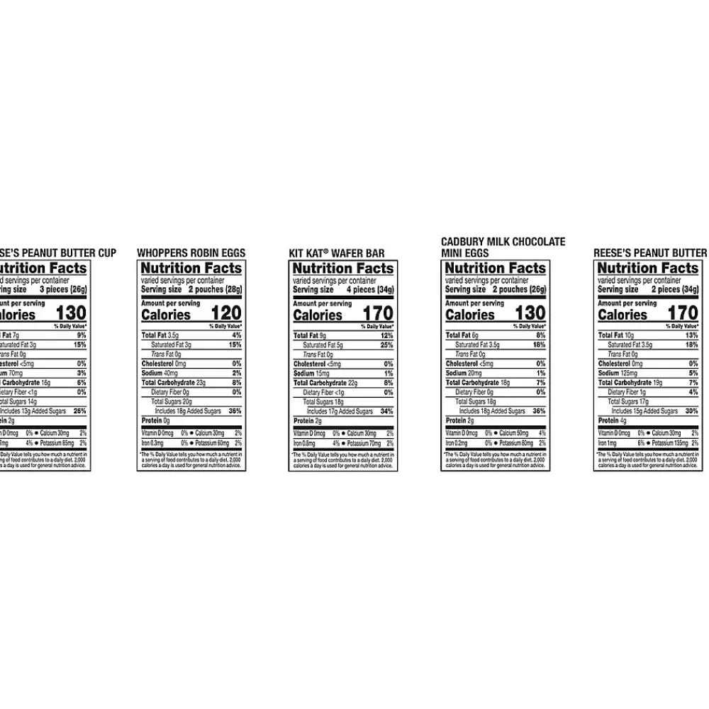 Hershey's Hershey Assorted Flavored, Easter Candy Variety Bag, 32.3 oz (75 Pieces)
