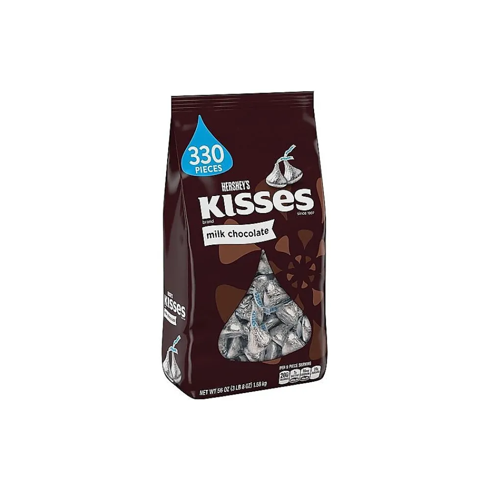 KISSES HERSHEY'S Milk Chocolate Pieces, 56 oz., 330/Bag (HEC12295)