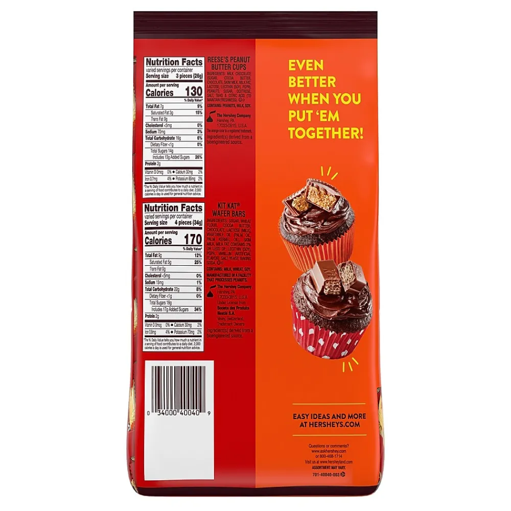 Hershey's Reese's & Kit Kat Miniatures Assorted Milk Chocolate Candy Bars, 35 oz. (KKRMINI8)