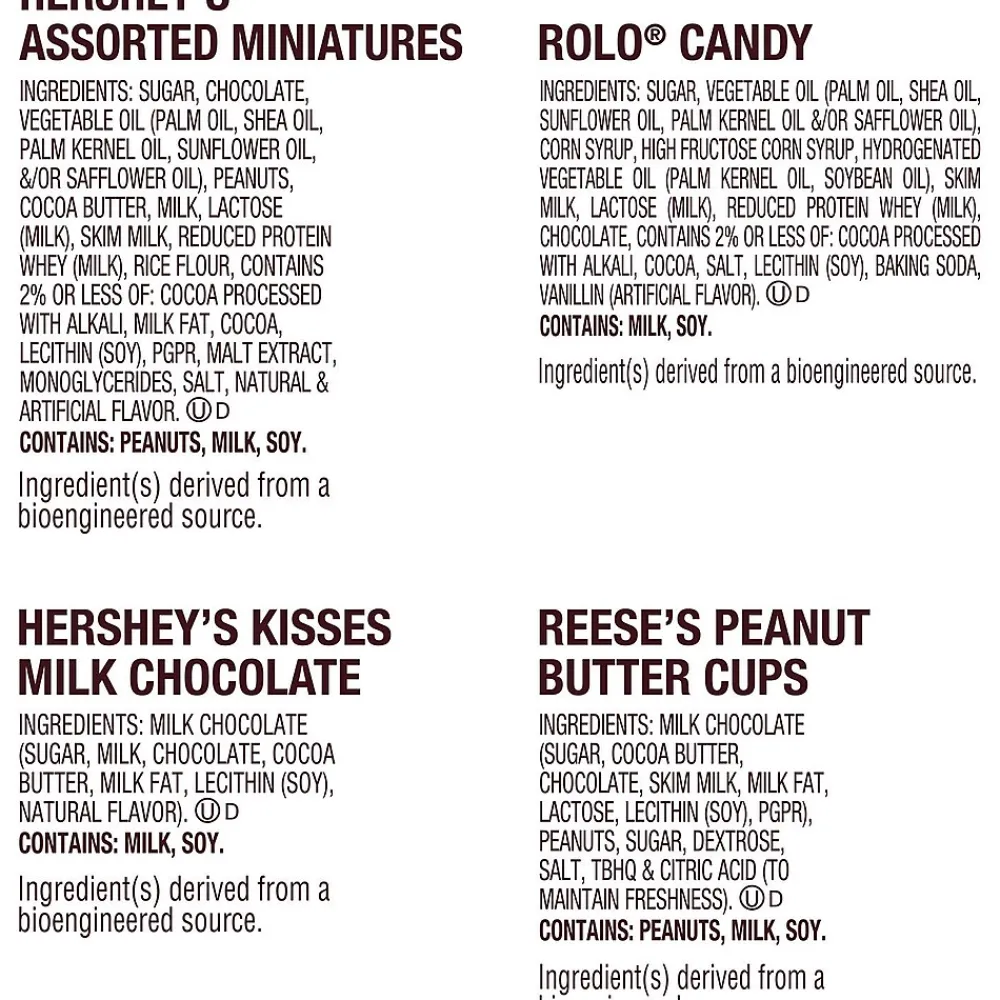 Hershey's , Reese's and Rolo Assorted Chocolate Candy Bag, 38.3 oz. (HEC45402)